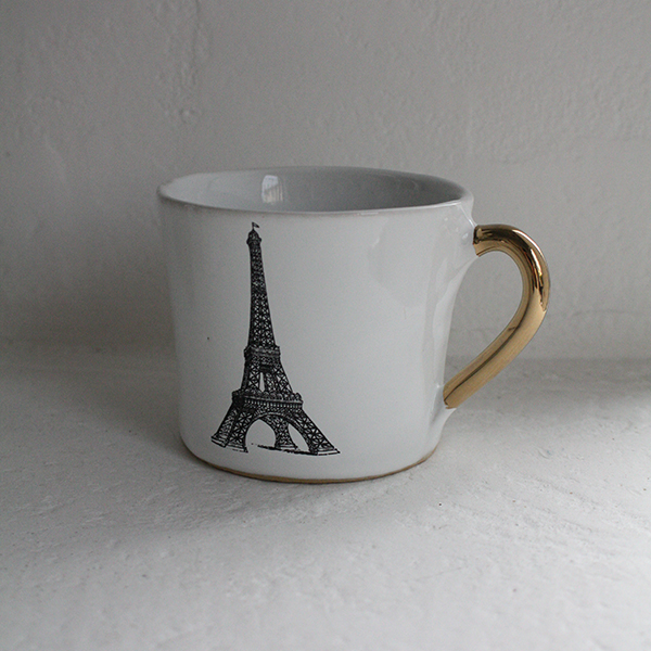 ALICE medium coffee cup 'Glam'【Eiffel Tower】