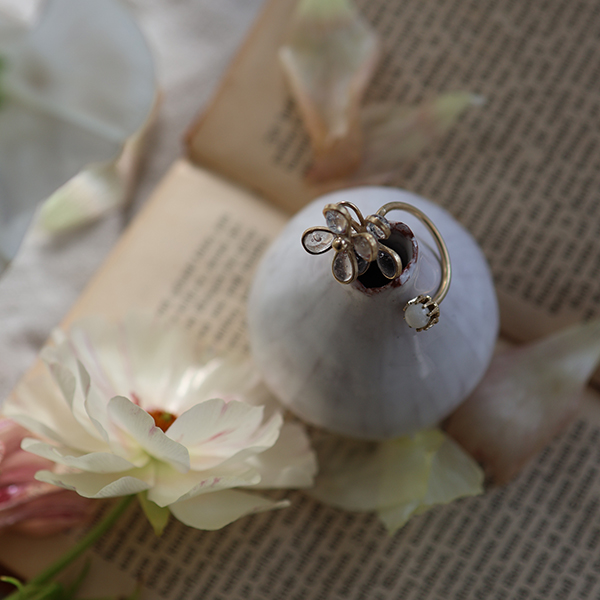 フラワーオープンリング