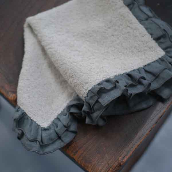 BORGO DELLE TOVAGLIE フリルハンドタオル【mastick/oxide】 イメージ画像2